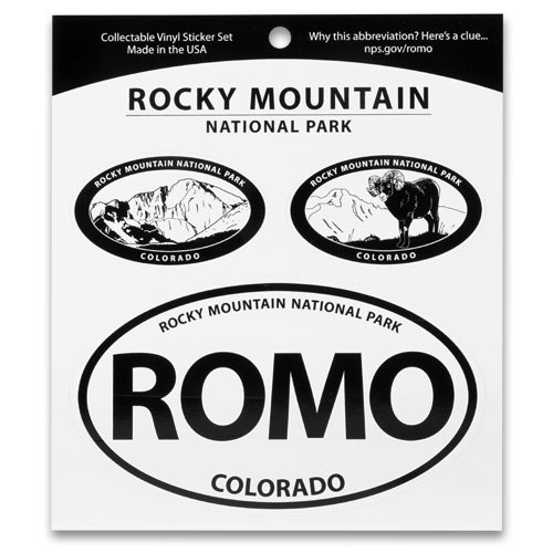 Rocky Mountain National Park Triple Decal Shop Americas National Parks